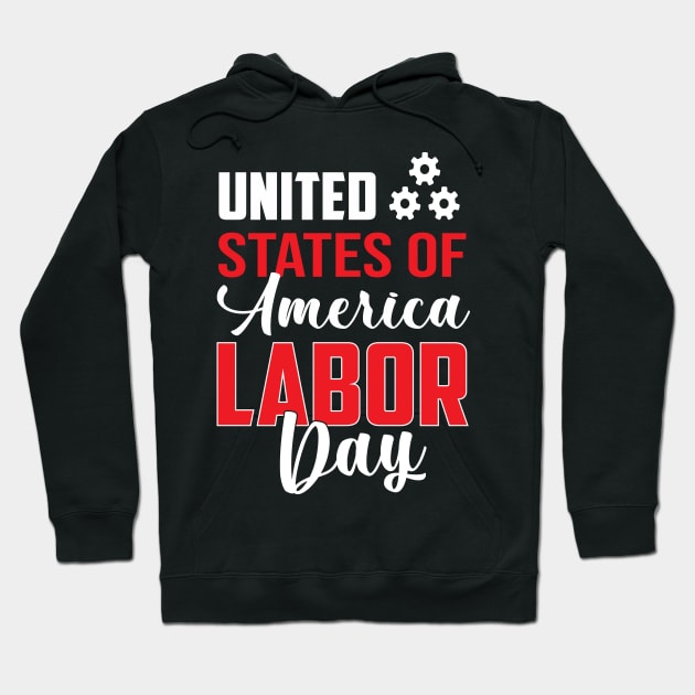 United States Of America Labor Day Hoodie by luxembourgertreatable